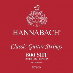 Hannabach 7164818 Struny do gitary klasycznej Serie 800 Super High Tension Posrebrzany